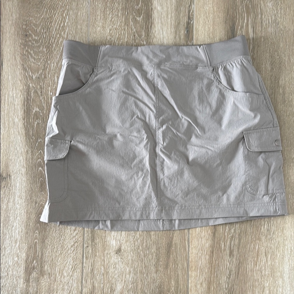 Gray Cargo Skirt